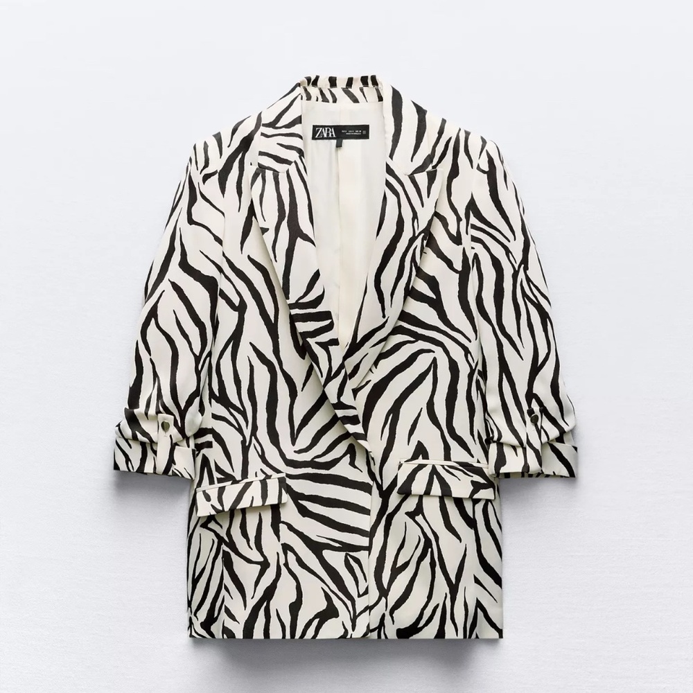 Animal Print Blazer Size Small